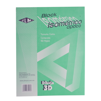 BLOCK ISOMETRICO 75GRS 50HJS T/CARTA VERDE JLM