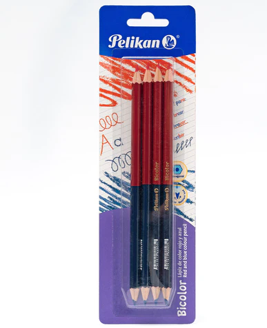 LAPIZ BICOLOR C/4 BLISTER PELIKAN 30330233