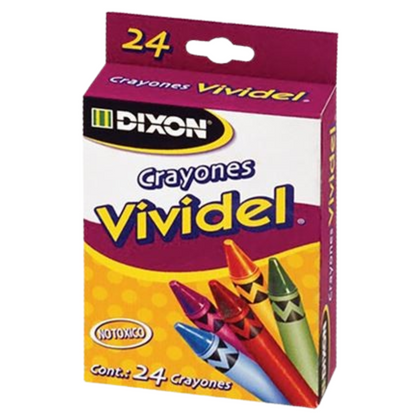 CRAYON REGULAR C/24 VIVIDEL