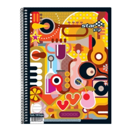 CUADERNO PROF. 100H blanco STAR KID ESTRELLA