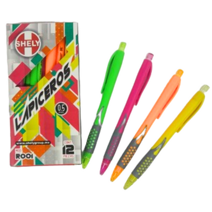 LAPICERO 0.5 MM NEON R001 SHELY