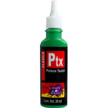 PINTURA TEXTIL NO.616 30ml. VERDE ESMERALDA RODIN