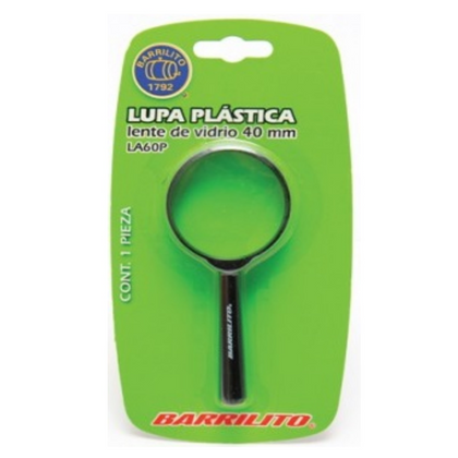 LUPA PLASTICA  BARRILITO  40 MM 7629