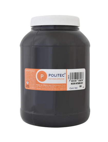 PINTURA POLITEC 1LT negro intenso #302 RODIN