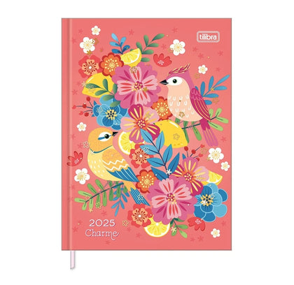 AGENDA COSTURADA CHARME  123 MM x 166 MM, 176H,  MARCA TILIBRA 2025 120383