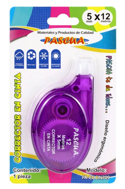 CORRECTOR EN CINTA 12M PA-COCIN709 PASCUA