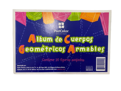 ALBUM DE CUERPOS GEOMETRICOS ARMABLES 0219 PADI