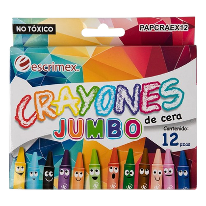 CRAYON ESCOLAR C/12 JUMBO ESCRIMEX