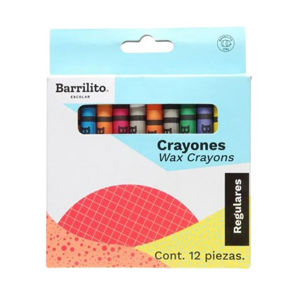 CRAYON REGULAR C/12 12R BARRILITO