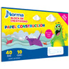 BLOCK PAPEL CONSTRUCCION DE COLORES 30.5X47.5 40H  NORMA