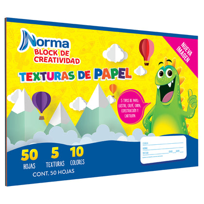 BLOCK DE TEXTURAS DE PAPEL 50H NORMA 534905
