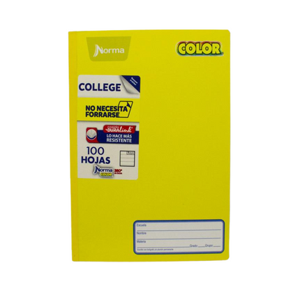 CUAD COSIDO COLLEGE NORMA COLOR blanco 100H 581285