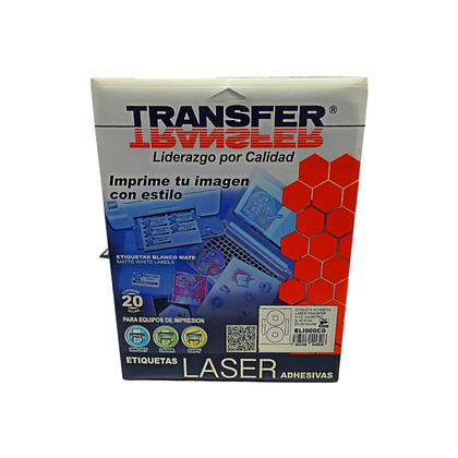 ETIQUETA LASER PARA CD C/20 TRANSFER