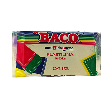 PLASTILINA MARQUETA B-140  blanco  BACO